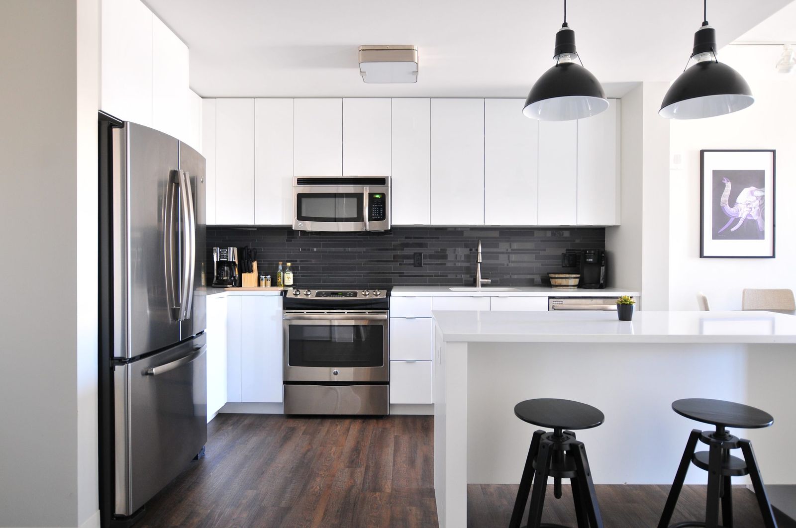 A bright, modern kitchen in a recently purchased home